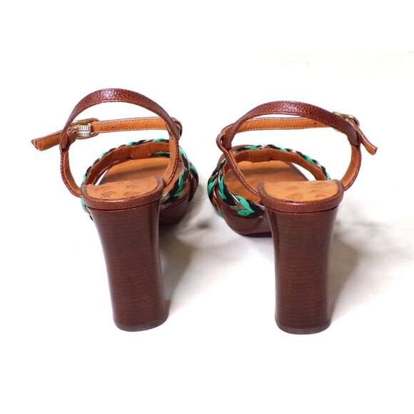 🆕CHIE MIHARA Braided Ankle Strap Block Heel Sandals Shoes  US 7.5, EU 37.5 - Picture 4 of 11